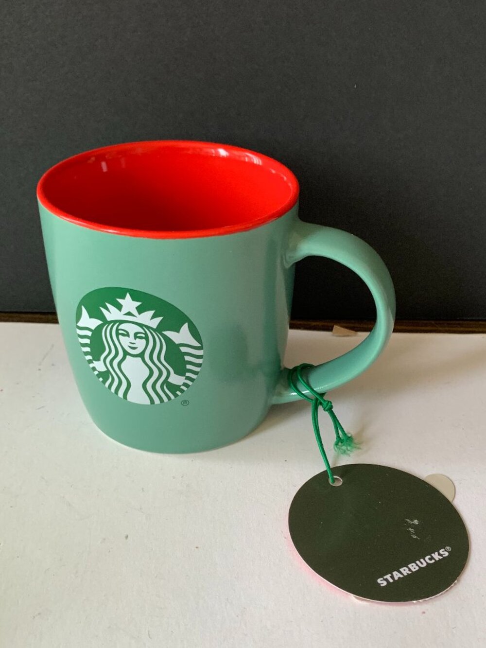 Starbucks Mug Green & Red 11 oz 2025 Coffee Cup Tea Christmas Holiday Never used